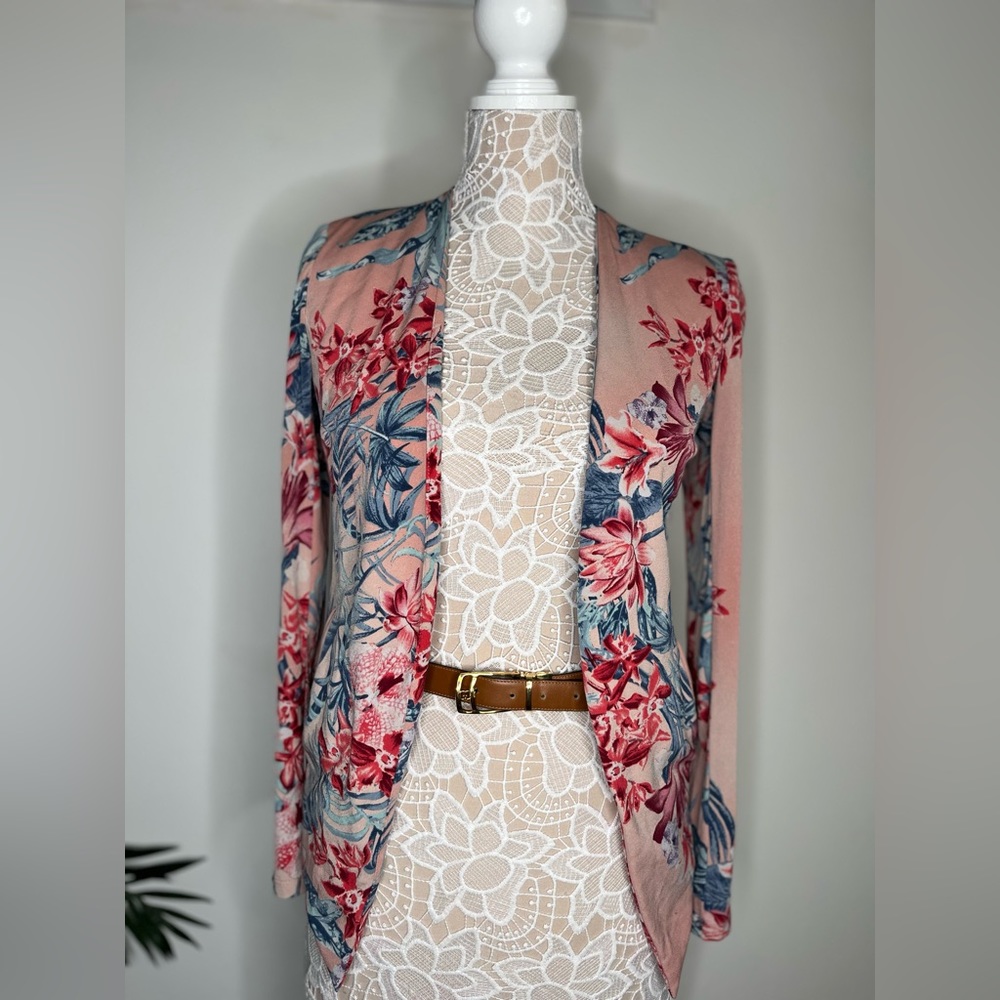 BCBG GENERATION Tuxedo XS FLORAL Spring Blazer